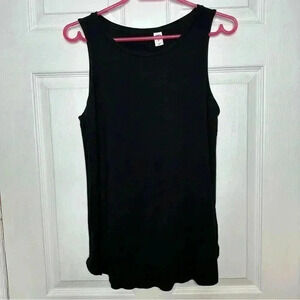 Old Navy Luxe Tank Top  Black Size Medium